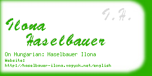 ilona haselbauer business card